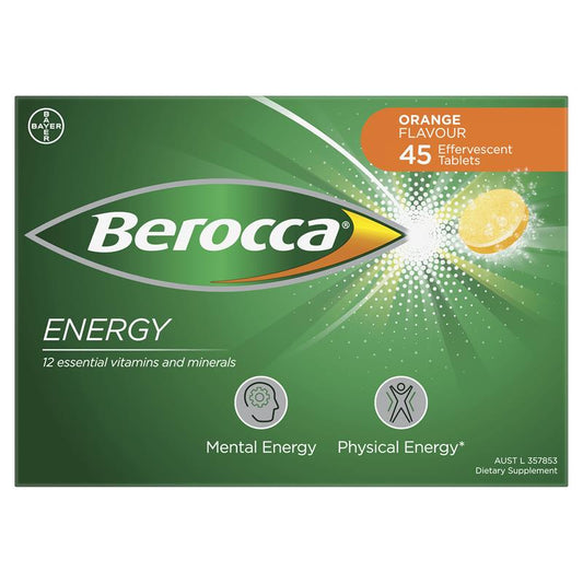 Berocca拜為佳維生素發泡錠45片(橘子)