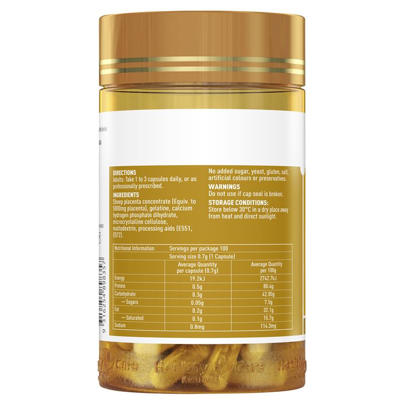 Healthy Care 羊胎素膠囊5000mg 100粒