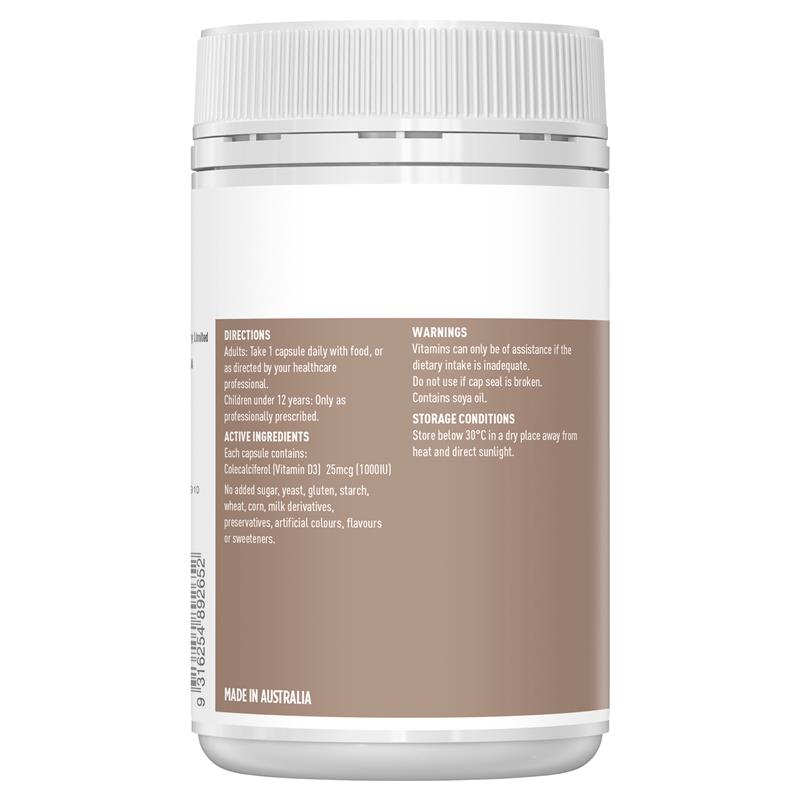 Healthy Care 維生素D3膠囊 250粒