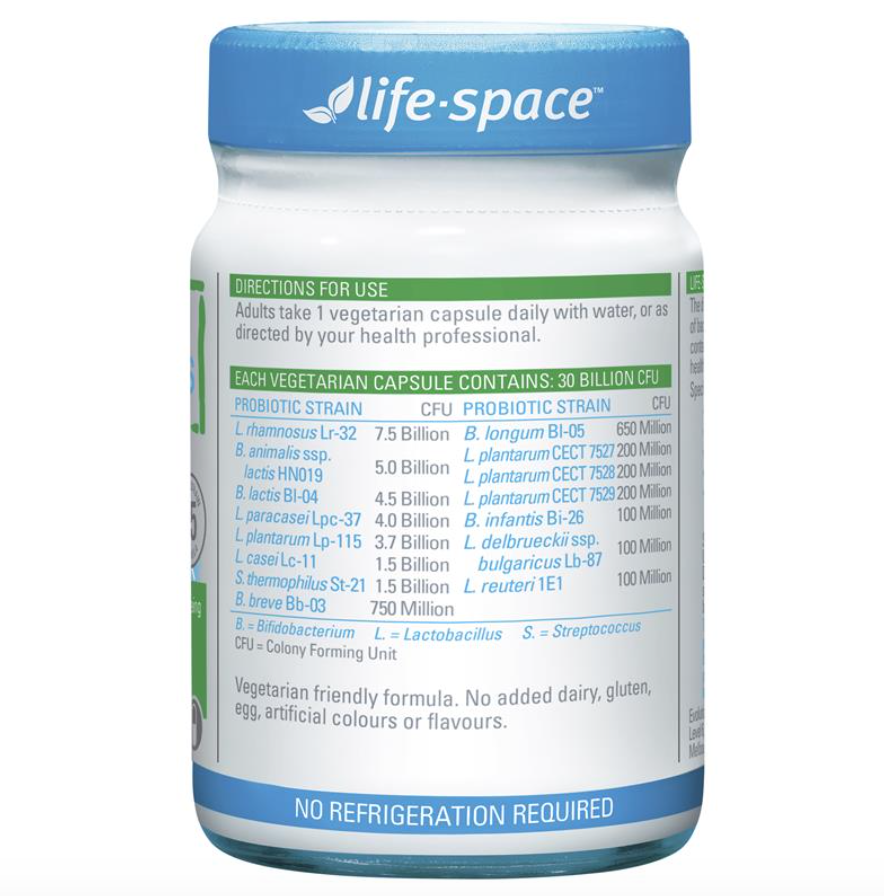Life Space 中老年人60歲以上腸道益生菌粉膠囊60粒