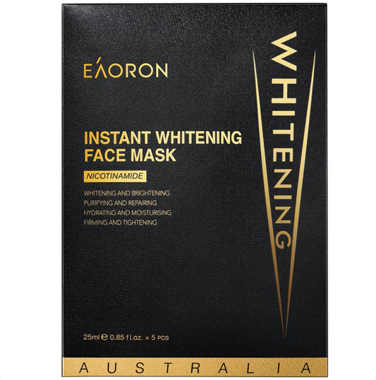 Eaoron 水光針黑面膜快速補水美白保濕面膜5片