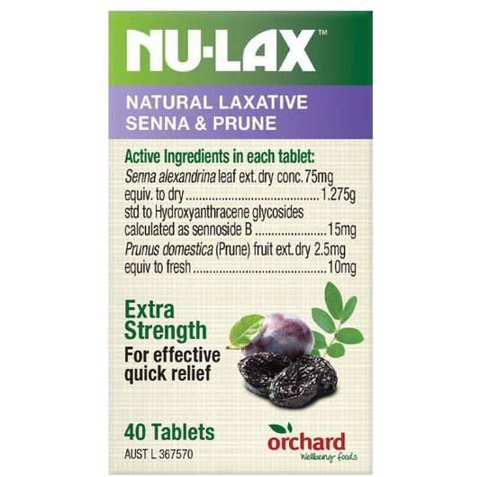 Nulax 樂康膏清腸片40片西梅加強版
