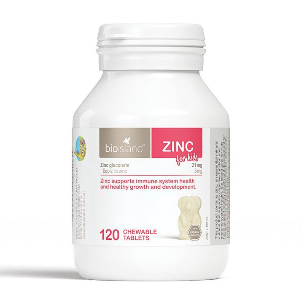 BioIsland嬰幼兒補鋅咀嚼片120粒