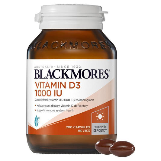 Blackmores維他命D3 1000IU 200粒
