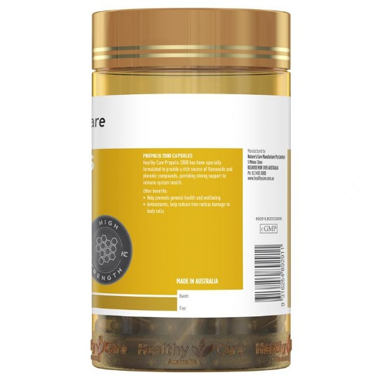 HealthyCare 黑蜂膠膠囊2000mg200粒