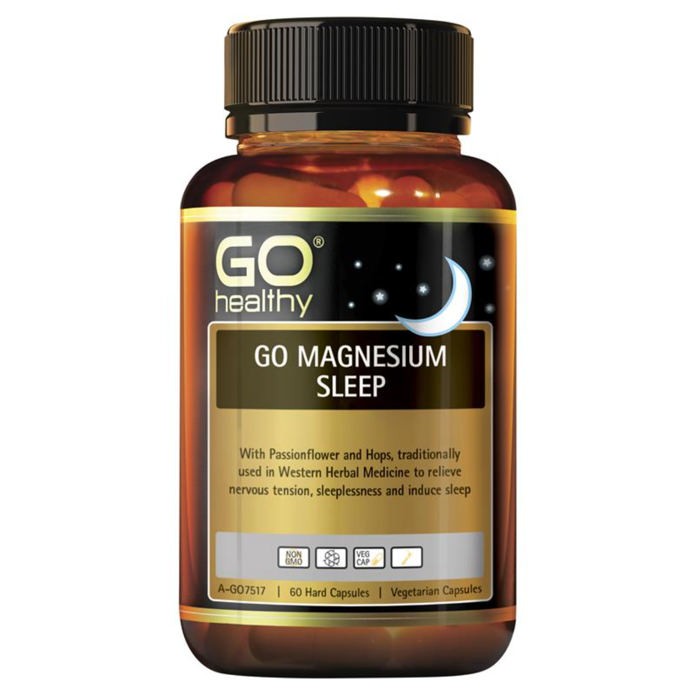 GO Healthy高之源含镁睡眠片 60粒素食胶囊