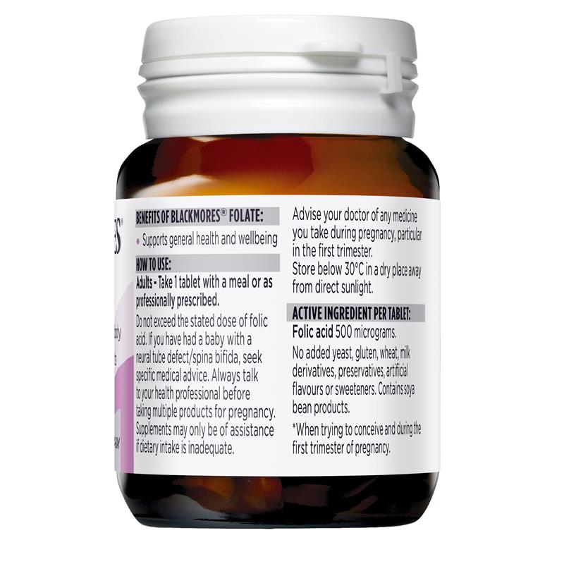 Blackmores 天然葉酸片90粒