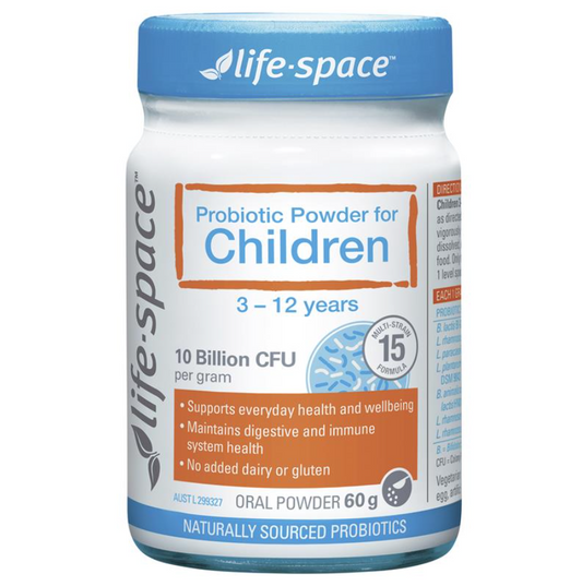 Life Space 兒童益生菌粉沖劑3-12歲調理腸胃60g