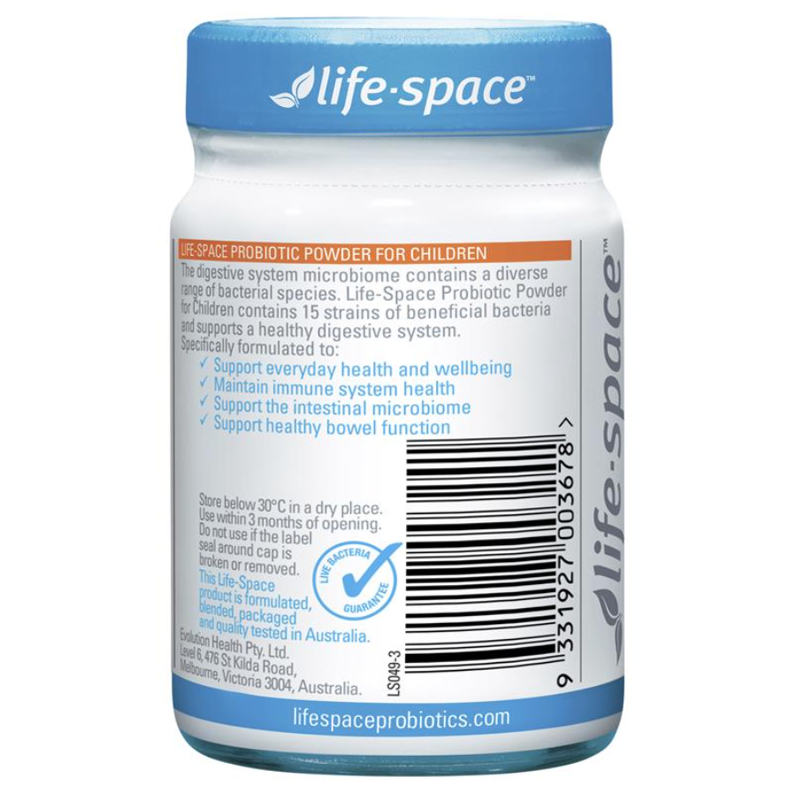 Life Space 兒童益生菌粉沖劑3-12歲調理腸胃60g