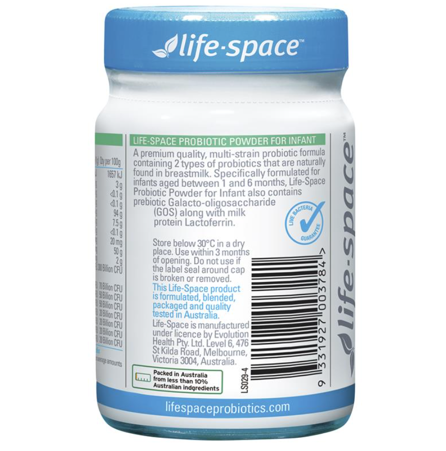 Life Space 嬰兒益生菌粉1-6個月嬰兒60g