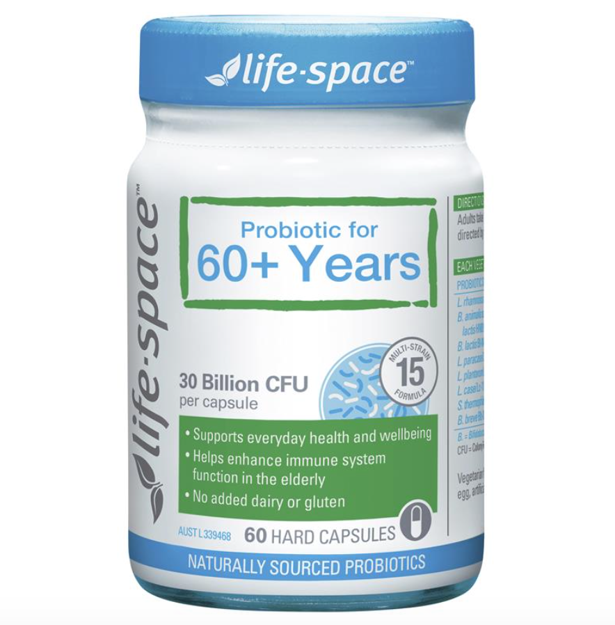 Life Space 中老年人60歲以上腸道益生菌粉膠囊60粒
