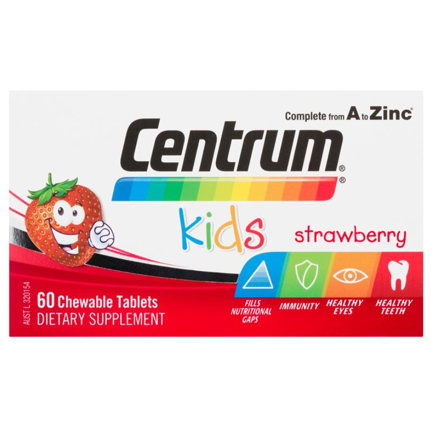 Centrum 善存複合兒童維他命咀嚼片60片（草莓味）