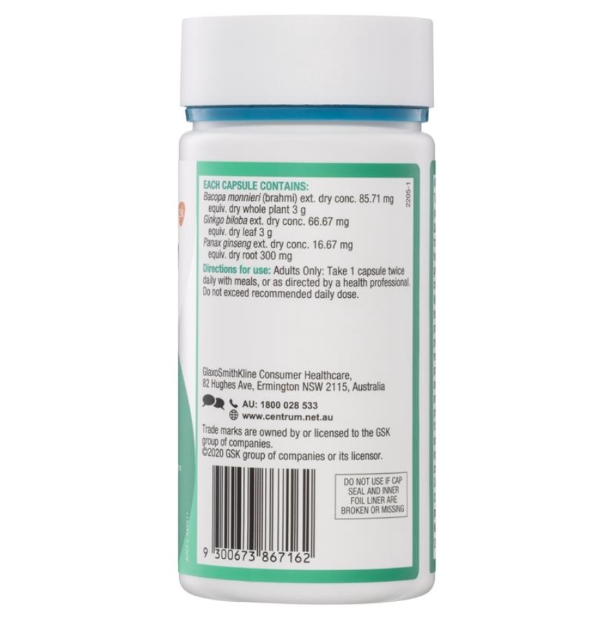Centrum 善存健腦健憶營養素100粒