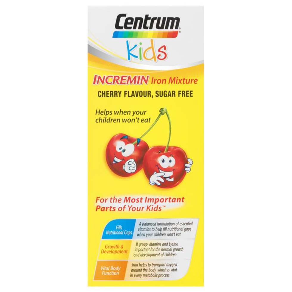 Centrum 善存兒童補鐵口服液櫻桃味200ml