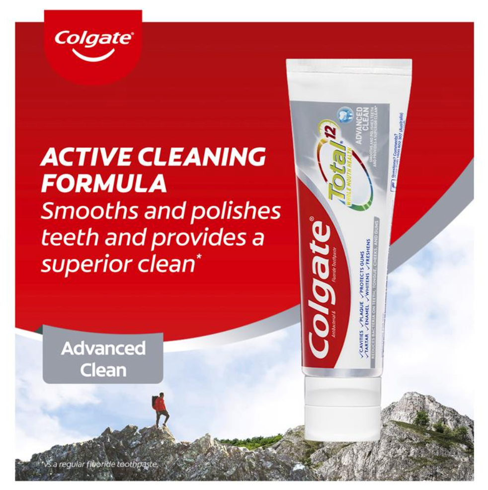 Colgate 高露潔Total Advanced Clean抗菌含氟牙膏 200g