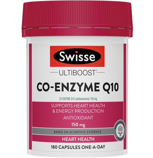 Swisse 輔酶Q10軟膠囊保護心臟腦血管150mg180粒