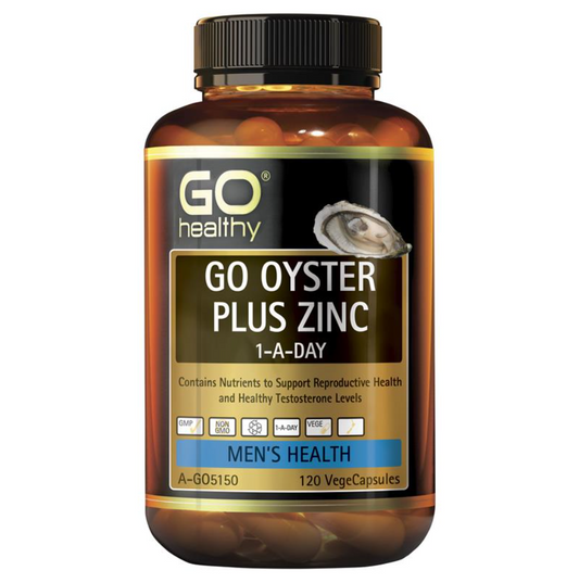 GO Healthy 牡蠣片生蠔精加鋅120粒素食膠囊