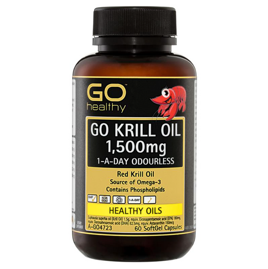 GO Healthy 磷蝦油1500mg60粒膠囊
