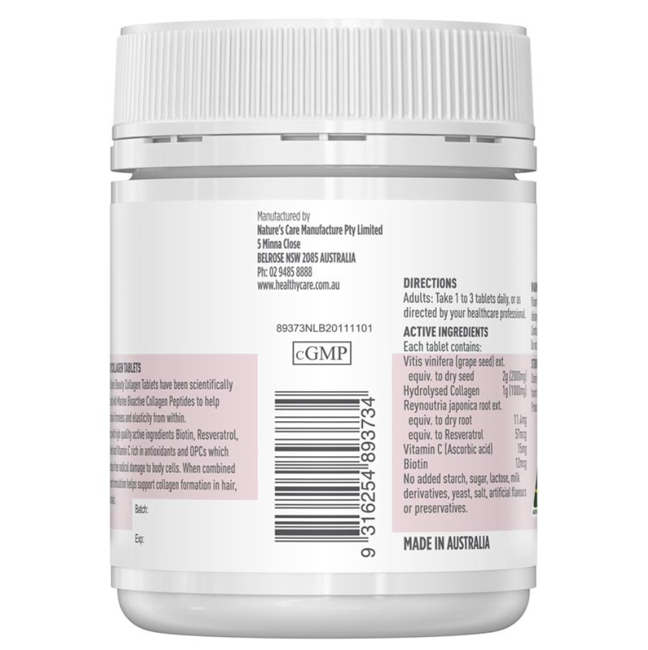 Healthy Care 生物活性膠原蛋白片60粒