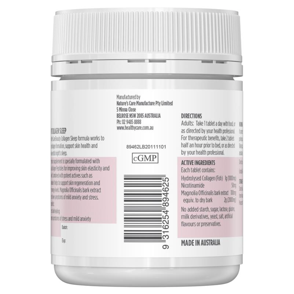 Healthy Care 美容膠原蛋白睡眠片 60粒