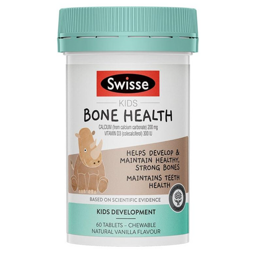 Swisse 小犀牛補鈣+D3兒童骨骼健康片60 片