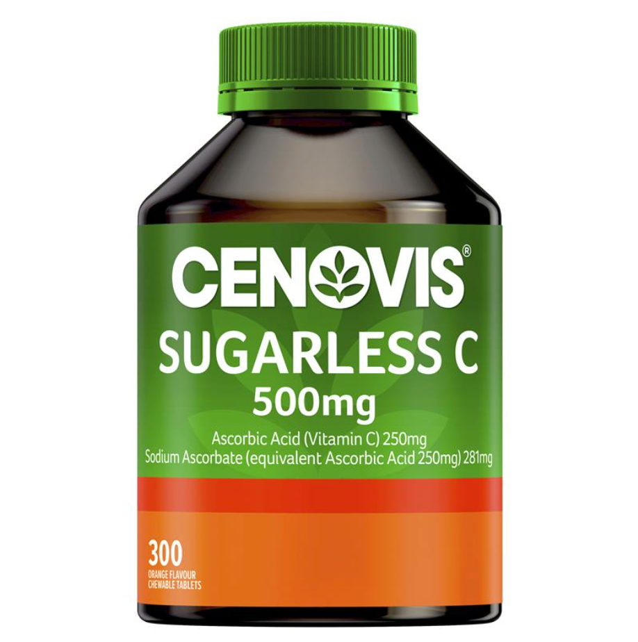 Cenovis 天然無糖维他命C500mg咀嚼片300粒