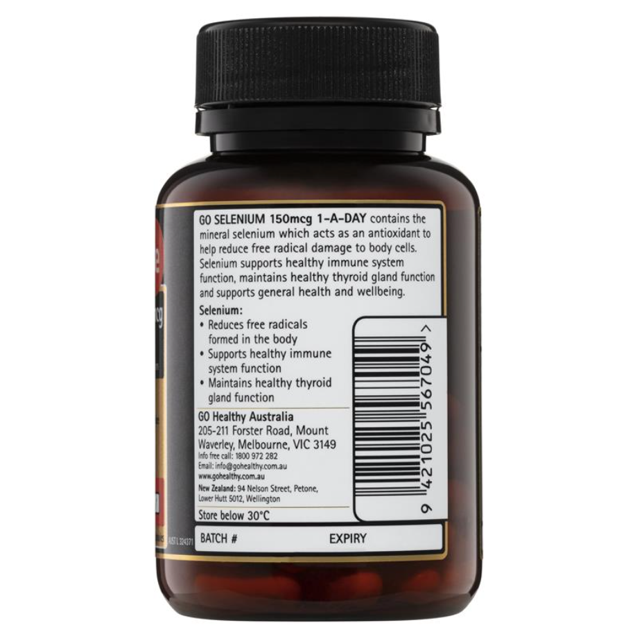 GO Healthy 150mcg硒元素補充膠囊60粒