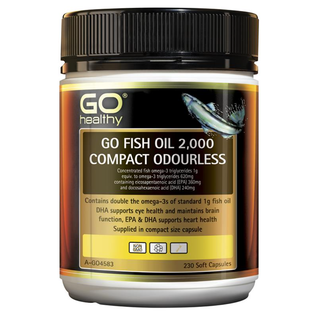 GO Healthy 無腥魚油2000 230粒軟膠囊