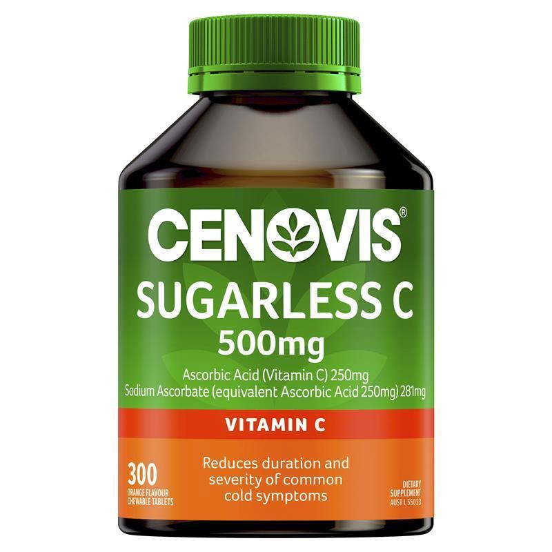 Cenovis 天然無糖维他命C500mg咀嚼片300粒